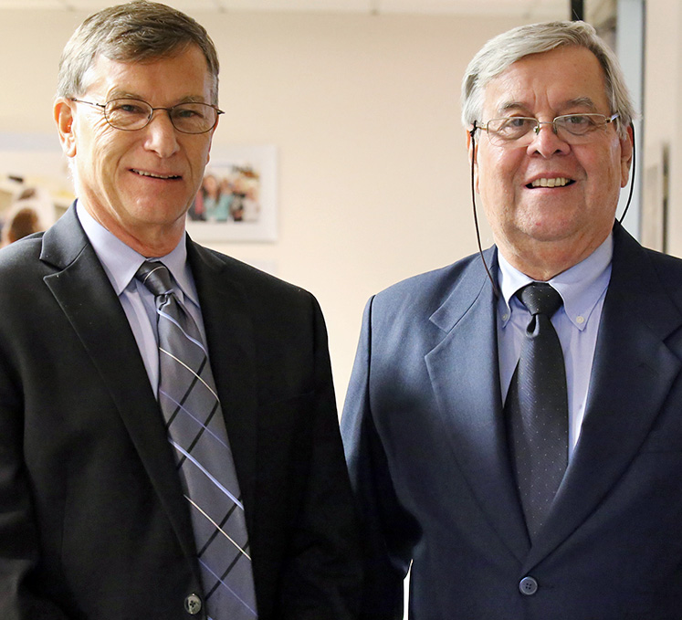 Dean Terry Mason with Cuban Ambassador Carlos Alzugaray Treto